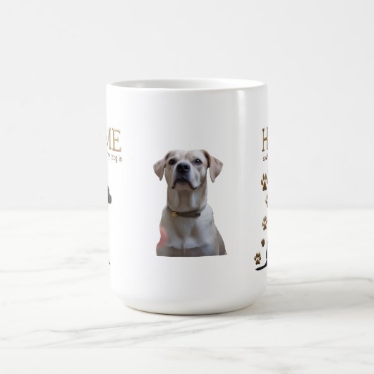 Black Lab Gold Paw Tasse - Morphing 15oz (Zentrum)