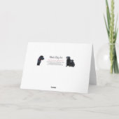 Black Lab Happy Mother Day - Hunde-Mama Karte (Rückseite)