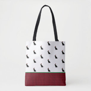Black Lab Holiday Weihnachten Weihnachtsmannmütze  Tasche