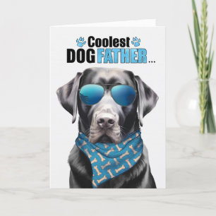 Black Lab Hund Cooler Vater Vatertag Feiertagskarte