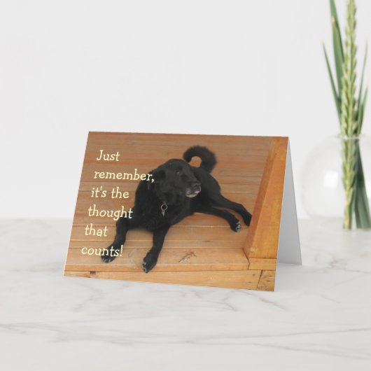 Black Lab Hund Geburtstagsgeschenk Karte (Vorderseite)