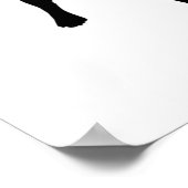 Black Lab Hund mit amerikanischer Flagge, 4. Juli Poster (Ecke)