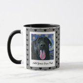 Black Lab Hund Personalisiertes Foto und Text für Tasse (Links)