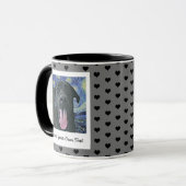 Black Lab Hund Personalisiertes Foto und Text für Tasse (Vorderseite Links)
