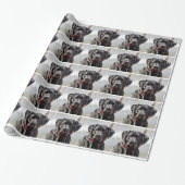 Black Lab Hund Pet Black Labrador Retriever Geschenkpapier (Ungerollt)