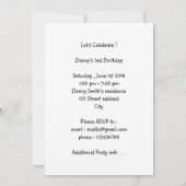 Black Lab Hund und Donuts Einladung (Rückseite)