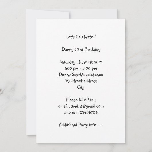 Black Lab Hund und Donuts Einladung (Rückseite)