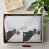 Black Lab Hund Weihnachten Weihnachtsmannmütze Hol Seidenpapier (Geschenk)