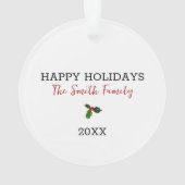 Black Lab Hund Weihnachts-Weihnachtsmannmütze Holl Ornament (Rückseite)