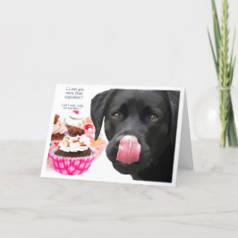 Black Lab I Liebe You Card - Hund I Liebe You Karte