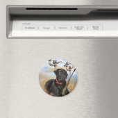 Black Lab Jagd Magnet (In Situ (Geschirrspüler))