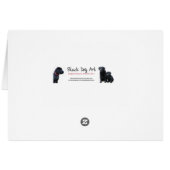 Black Lab Jeden Anlaß Card - Cupcake Cards (Rückseite Horizontal)