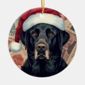 Black lab keramik ornament (Vorne)