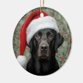 Black lab keramik ornament (Links)