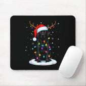Black Lab Labrador Christmas Dog Reindeer Lights P Mousepad (Mit Mouse)