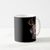 Black Lab Labrador Christmas Dog Reindeer Xmas Paj Kaffeetasse (VorderseiteRechts)