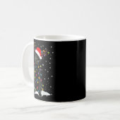 Black Lab Labrador Christmas Tree Light Pajama Dog Kaffeetasse (Vorderseite Links)