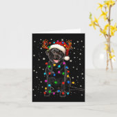 Black Lab Labrador Christmas Tree Light Pajama Dog Karte (Gelbe Blume)
