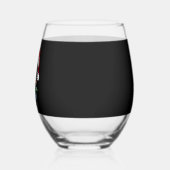 Black Lab Labrador Christmas Tree Light Pajama Dog Weinglas Ohne Stiel (Links)