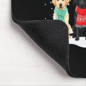 Black Lab Labrador Dog Christmas Crew Matching Fam Mousepad (Ecke)