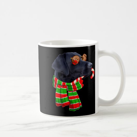 Black Lab Labrador Dog Owners Christmas Xmas Holid Kaffeetasse (Rechts)