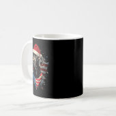 Black Lab Labrador Vintag Weihnachten Pajama Kaffeetasse (Vorderseite Links)