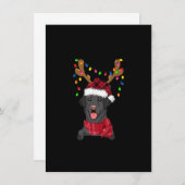 Black Lab Labrador Weihnachtsbaum Light Pajama Dog Einladung (Vorne/Hinten)