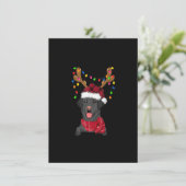 Black Lab Labrador Weihnachtsbaum Light Pajama Dog Einladung (Stehend Vorderseite)