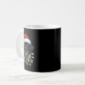 Black Lab Labrador Weihnachtsbaum Light Pajama Dog Kaffeetasse (Vorderseite Links)
