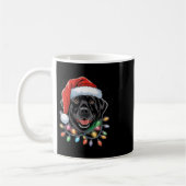Black Lab Labrador Weihnachtsbaum Light Pajama Dog Kaffeetasse (Links)