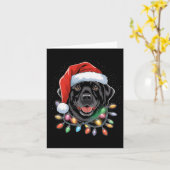 Black Lab Labrador Weihnachtsbaum Light Pajama Dog Karte (Gelbe Blume)