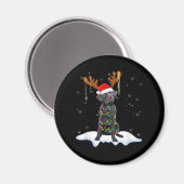 Black Lab Labrador Weihnachtsbaum Light Pajama Dog Magnet (Vorderseite/Rückseite)
