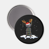 Black Lab Labrador Weihnachtsbaum Light Pajama Dog Magnet (Vorderseite/Rückseite)