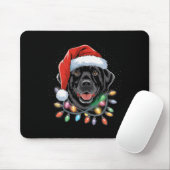 Black Lab Labrador Weihnachtsbaum Light Pajama Dog Mousepad (Mit Mouse)