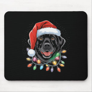 Black Lab Labrador Weihnachtsbaum Light Pajama Dog Mousepad