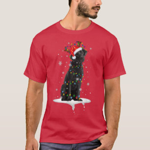 Black Lab Labrador Weihnachtsbaum Light Pajama Dog T-Shirt