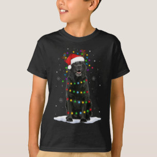 Black Lab Labrador Weihnachtsbaum Light Pajama Dog T-Shirt
