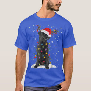 Black Lab Labrador Weihnachtsbaum Light Pajama Dog T-Shirt