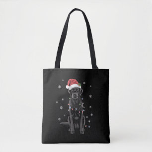 Black Lab Labrador Weihnachtsbaum Light Pajama Dog Tasche