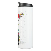 Black Lab Labrador Weihnachtsbaum Light Pajama Dog Thermosbecher (Nach rechts gedreht)