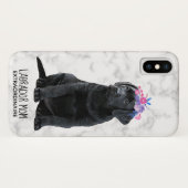 Black Lab Mama Welppy Labrador Case-Mate iPhone Hülle (Rückseite (Horizontal))