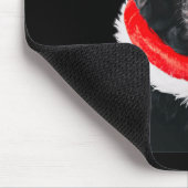 Black Lab Niedliche Weihnachtsmannmütze Bilder Wei Mousepad (Ecke)