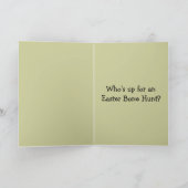 Black Lab - Osterbrunenjagd, jemand? Feiertagskarte (Innenseite)