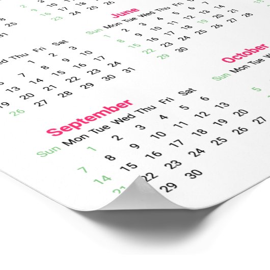 Black Lab Puppy 2025-Kalender Poster (Ecke)