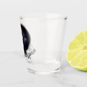 Black Lab Puppy Custom Rosey Stecker Schnapsglas (Rechts)