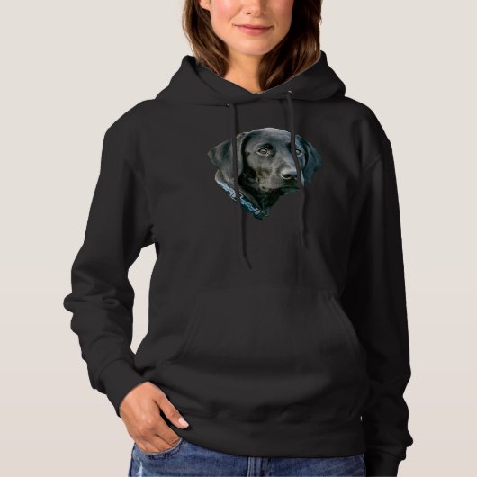 Black Lab Puppy Hoodie (Vorderseite)