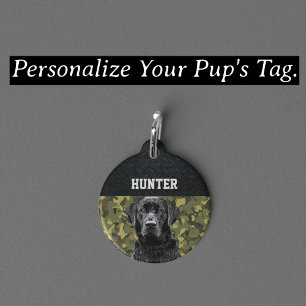 Black Lab Rugged Camouflage Name Cool Hunde Tier H Haustiermarke