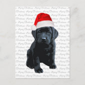 Black Lab Santa Dog Frohe Weihnachten - Labrador H (Vorderseite)