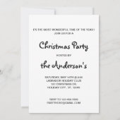 Black Lab Santa - Frohe Weihnachten - Santa Dog Einladung (Rückseite)