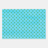 Black Lab Santa Surfboard Seagull Gift Wrap Set 3 Geschenkpapier Set (Vorderseite 3)